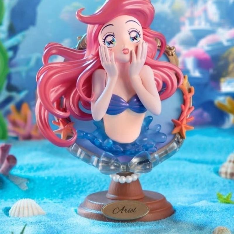 New Product Ready Stock Genuine Disney Princess Mirror Secret Words Series Mystery Box Figure Trendy Play Merchandise Doll Decoration Ariel Princess Authentic Disney Princess Straw Secret Series Blind Box20250106