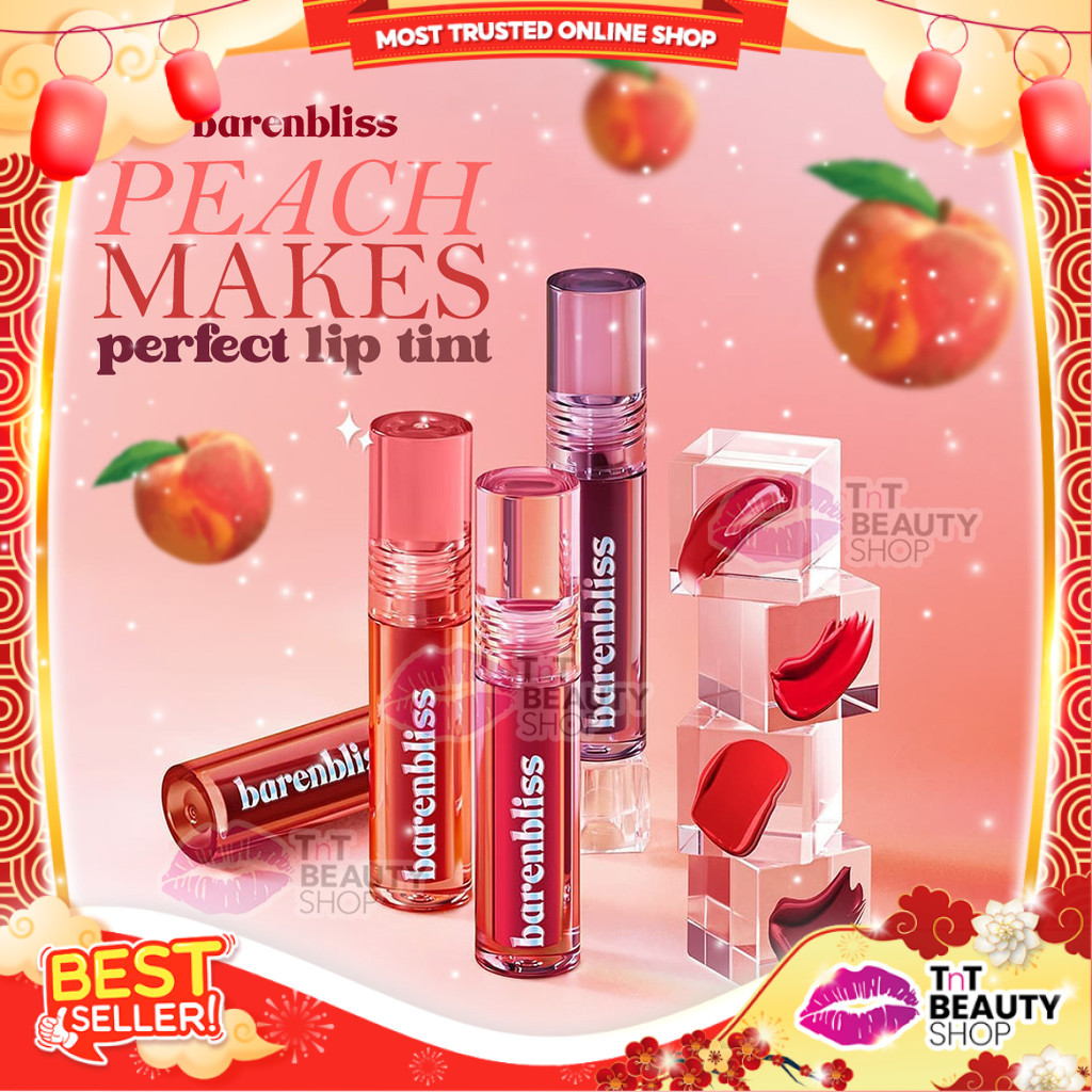 Bnb barenbliss Peach Makes Perfect Lip Tint Korea Lip Gloss「24H Moisturizing」| Tnt Beauty Shop