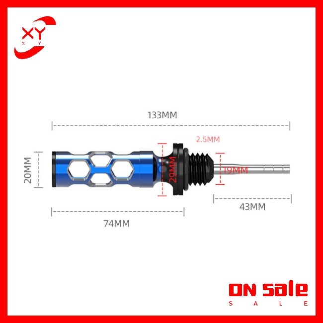 Purpose Premium XY Motorcycle Engine Oil Dipstick Tank Gauge Meter Cap Measuring Ruler Level Modification Accessories... - Image 4