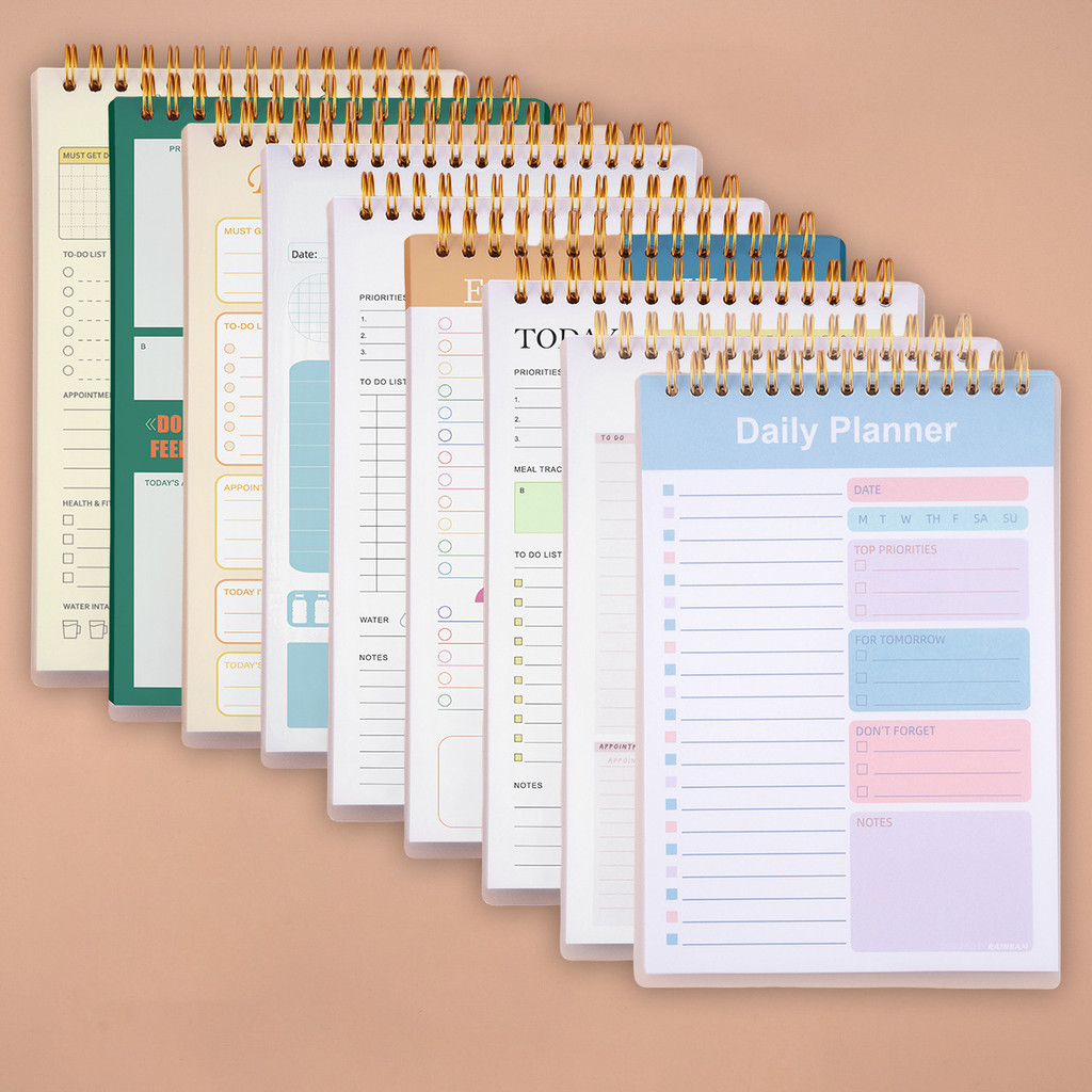 Ossayi A5 50 Sheet Daily Planners Teacher Schedule Agenda Spiral Notebooks School Office Supplies Stationery To Do List Notepad