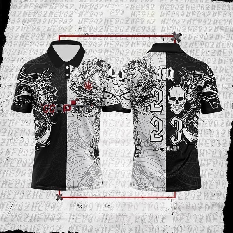 Must Durable HQ CCKPTM JERSEY VIRAL Baju Raya Collar 2023 High Quality Lelaki Full Sublimation Plus Size Murah Essent... - Image 3