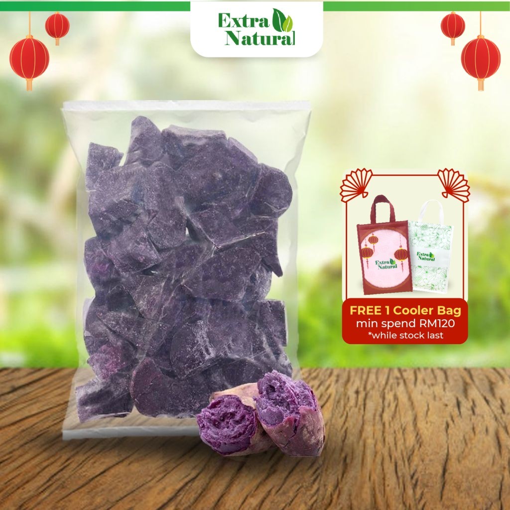 Frozen Purple Sweet Potato Chunk [Keledek Ungu] (Please read description box before order) |[Extra Natural]