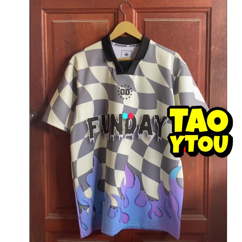 Premium Multi FUNDAY Baju Retro JERSEY NEW THAILAND UNISEX 2023 (LIMITED EDITION) DESIGN COLLAR VIRAL Jers Essential ... - Image 3