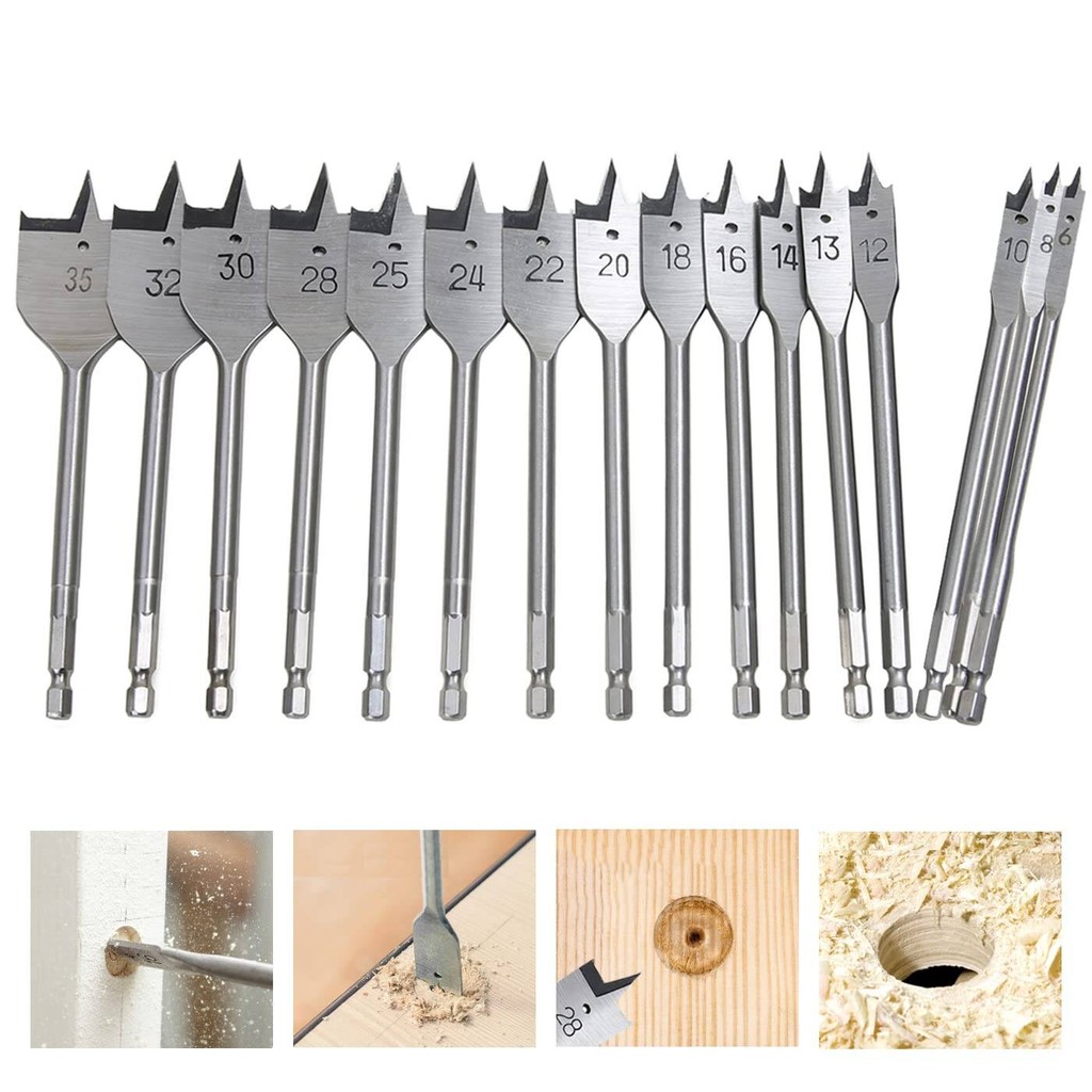 Duty Heavy 1pcs 10-55mm Durable Woodworking Tool Sets Flat Drill Long High-carbon Steel Wood Drills Spade Bi - Image 5
