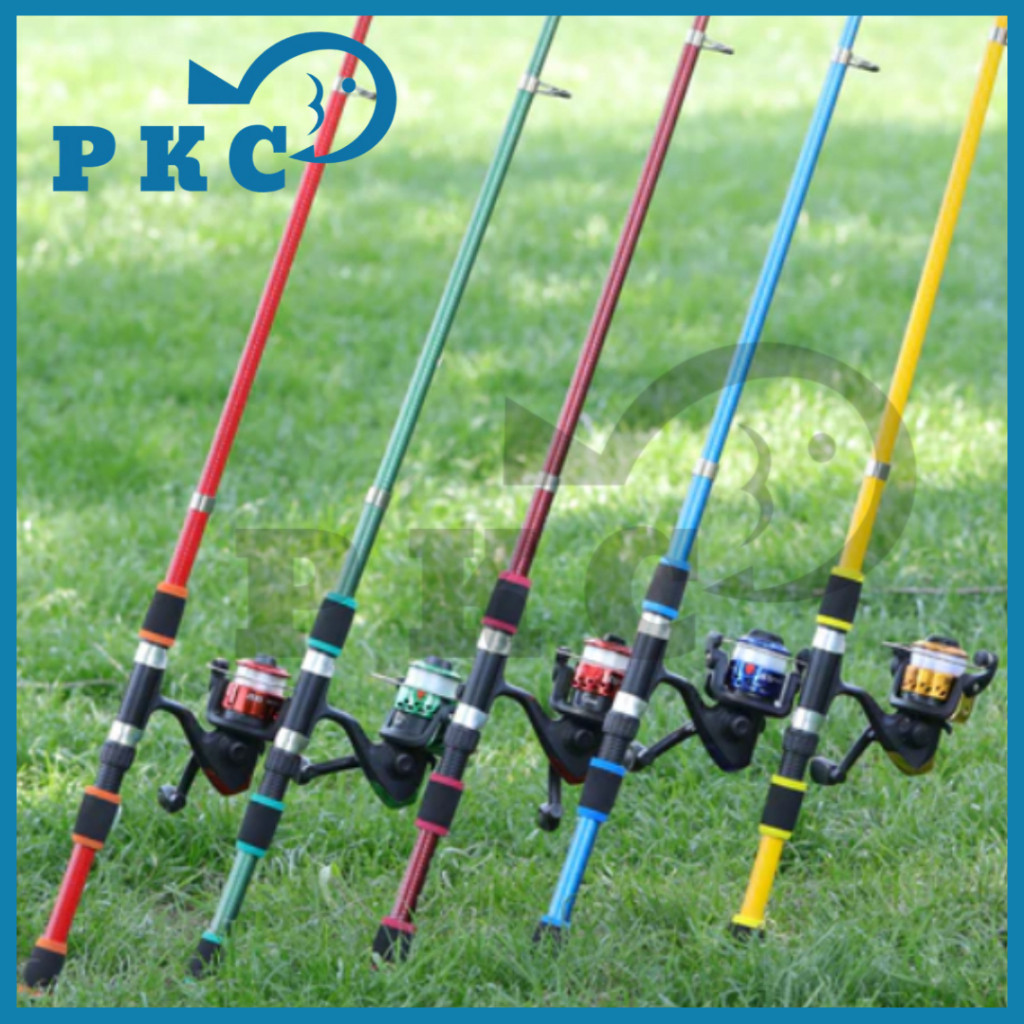 AKAKUMA Fishing Rod Reel 1.8m Telescopic Portable Fishing Rod 5.2:1 Gear Ratio