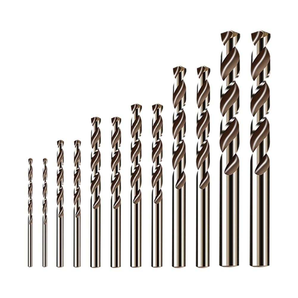 DIY Hardware 12pcs Cobalt Hss Drill Bit M35 Industrial Grade Stainless Steel Aluminum Metal Wood Hole Cutter Build Wo... - Image 5