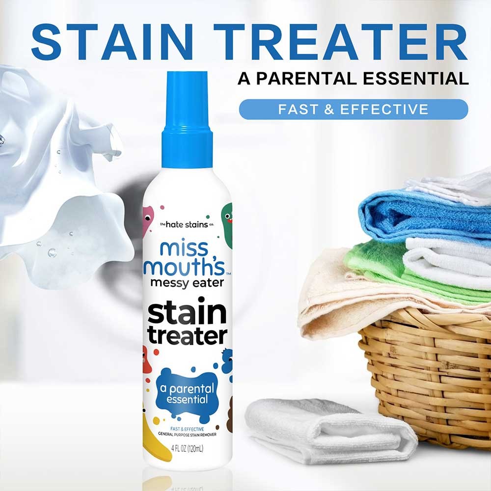 Miss Mouths Dirty Mouth Dirty Eater Stain Removal Spray-Newborn and Baby Essentials-No dry cleaning required，Suitable for grease、Coffee、Clothing、Underwear、Home Textiles