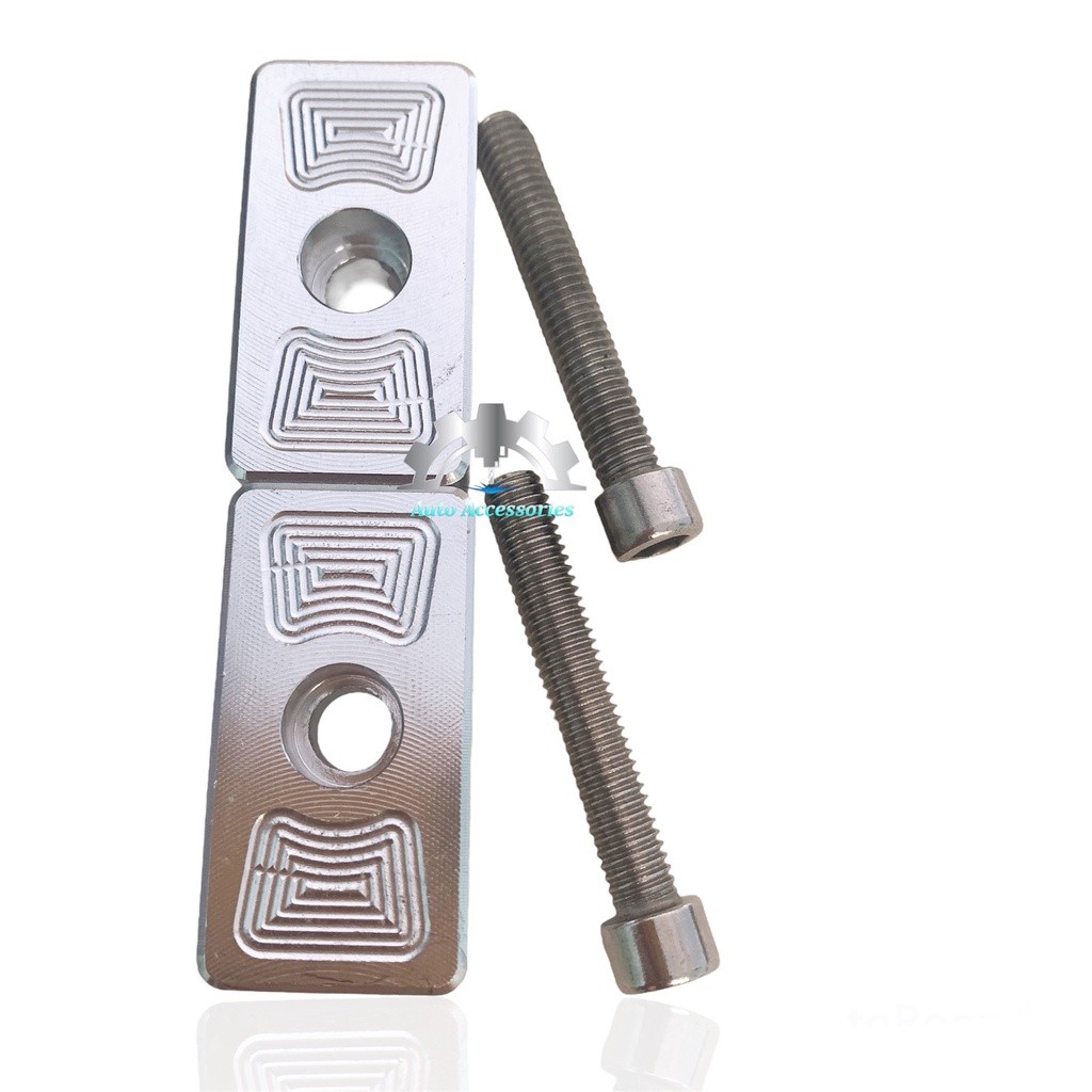 Multi Reliable Exciter Ex150 Raider Satria Sound Slug Booster Cap Monolithic CNC Lid 1 Set Of 2 Caps + Screws Must Ve... - Image 3