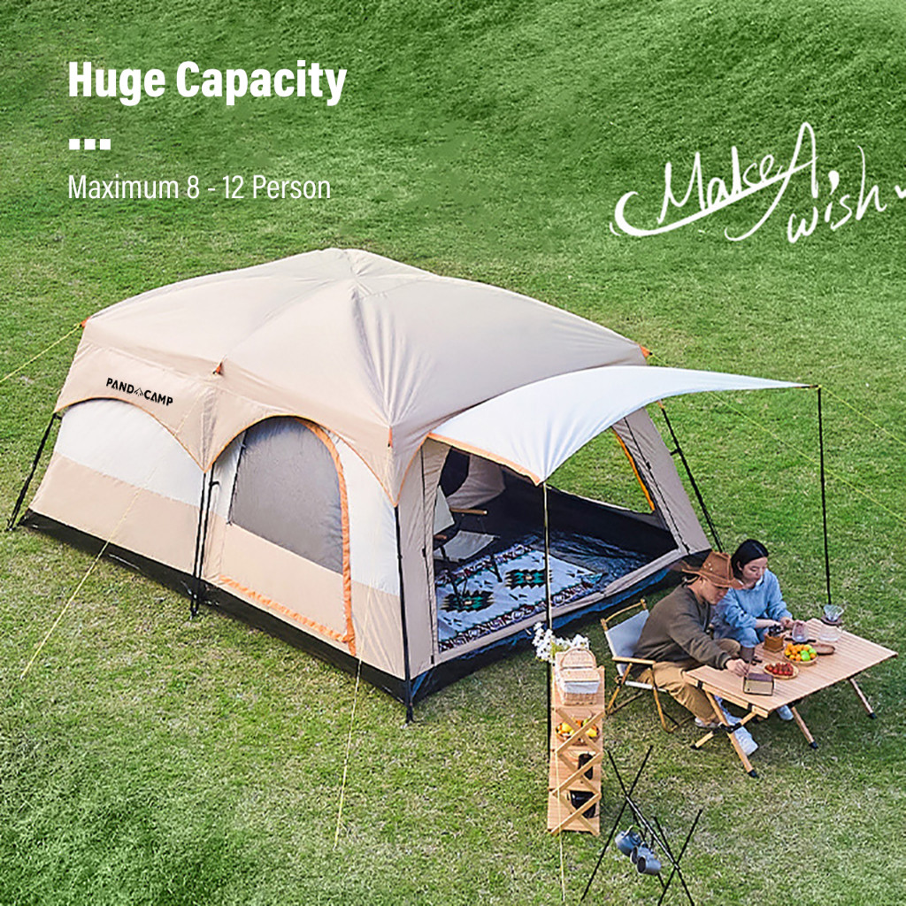 Khemah unta Camping Besar Family Tent waterproof Kemah kemah murah Outdoor family large 5 8 12