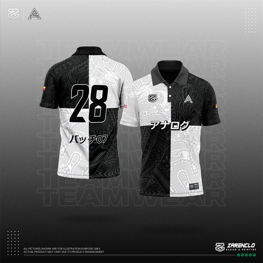 Durable Have (Customizable) EvoNova Jersey Custom Name Number OOTD TIKTOK Murah Berkolar Baju Collar Flame Japanese K... - Image 5