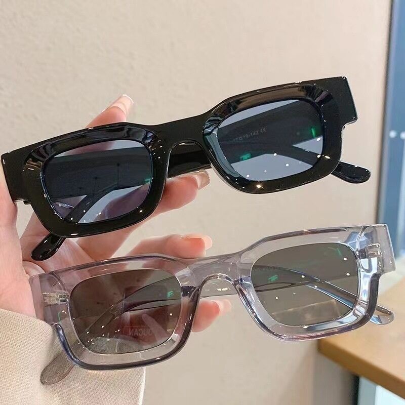 Square Frame Sunglasses European And American Hip-Hop Sunglasses Street Style Glasses High-End Fashion Accessories 男士墨镜
