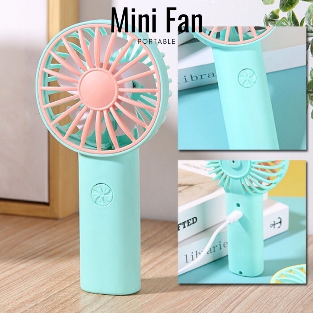 Pengecas mudah alih USB Mini Kipas boleh dicas semula USB Kipas angin kuat bateri Kipas Mini Murah hadiah membentangkan