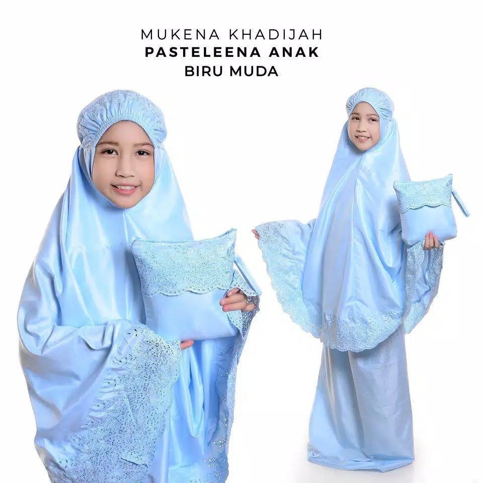 KATUN Khadijah children's Mukena, micro cotton, free siti nurhaliza bag