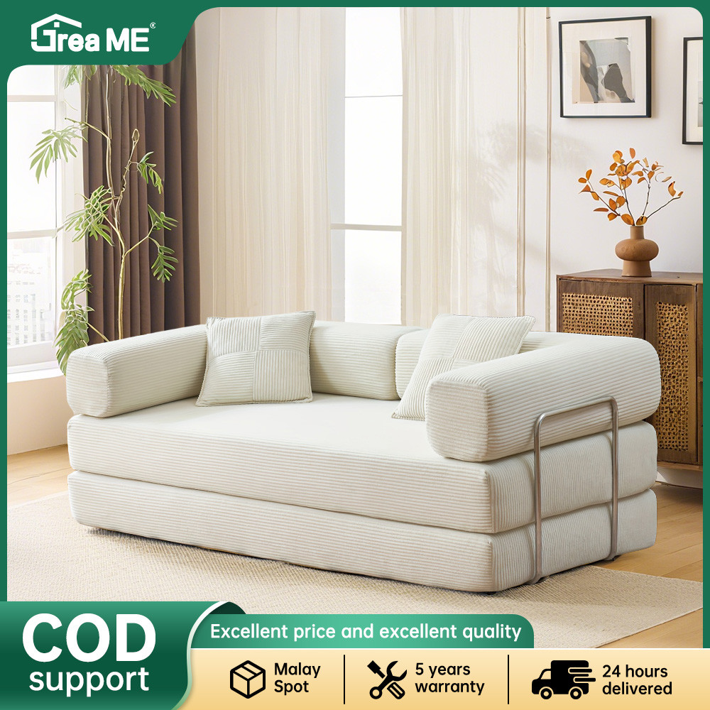 (Free Shipping) Trikings Compression Sofa Bed - 6-in-1 Multifunctional Foldable Sofa for Small Spaces, High-Density Foam & Easy Setup