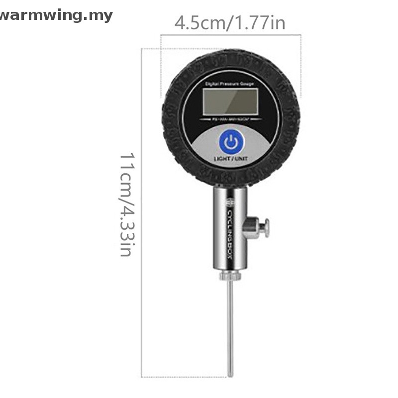 Premium Reliable Warmwing Ball Pressure Gauge Digital Display Barometer Rubber Protective Cover Versatile Quality - Image 5