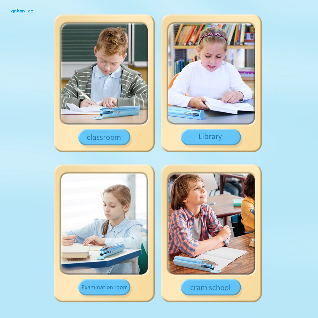 Versatile Have qnkan Durable Pen Case Stationery Organizer Hexagonal Card Slots Independent Holder Portable Penci Rel... - Image 3