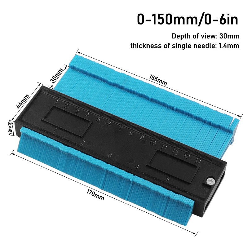 Contour Ruler Type Remover Irregular Measuring Gauge Arc Variety Modeling Imitation Multi-Color Optional