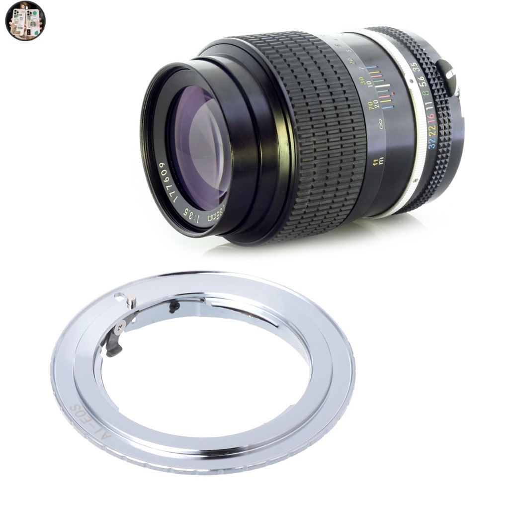 IP AI-EOS Adapter for Nikon AI AI-S F Lens to Canon EF EOS Camera AF Confirm Ring