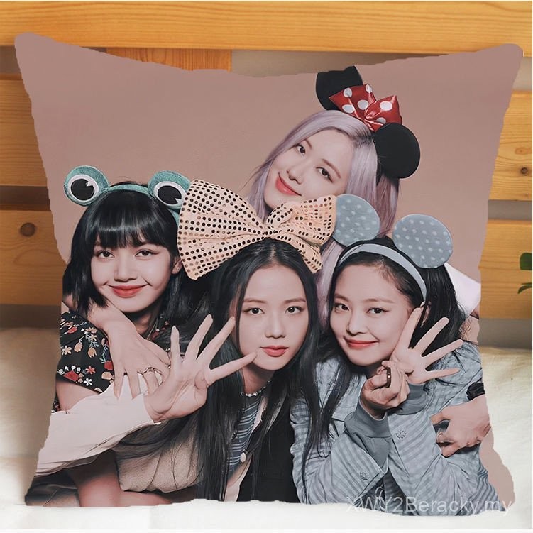 ♥♥Good Thing Recommendation♥♥Black blackpink Merchandise Pillow Celebrity Combination Same Style Pillow Lisa Kim Ji-soo JISOO Birthday Gift♥♥