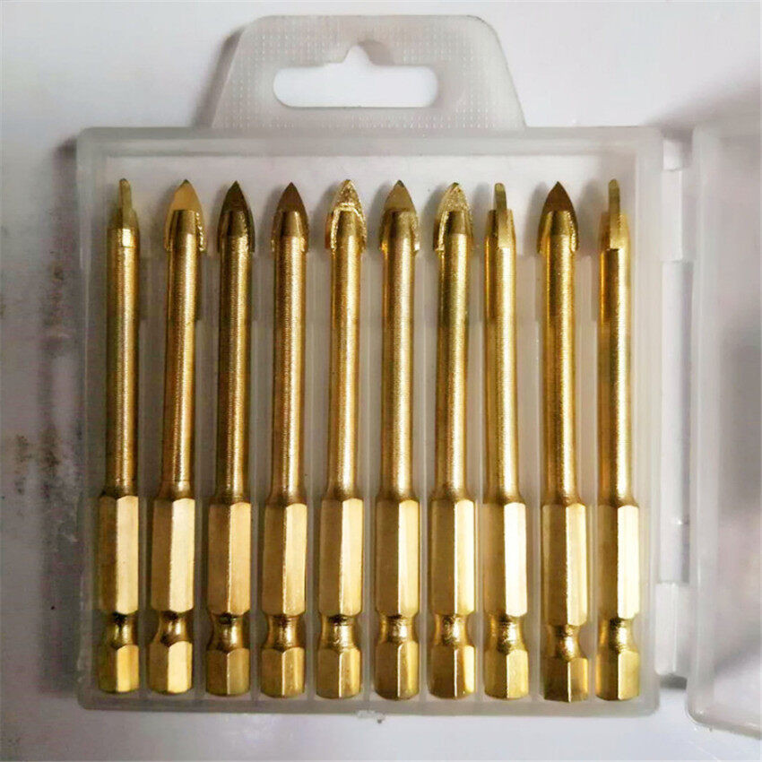 Craft Hardware Tungsten Carbide 6mm Spear Head Drill Bit 10PCS Glass Tile Mirror Ceramic Tool - Image 4