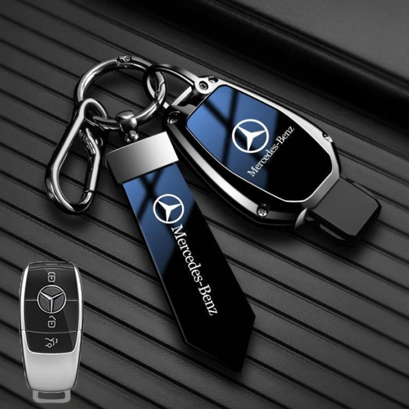 Zinc Alloy Car Key Cover for Mercedes Benz W212 C260l Gle350 A200l Glb220 Glc300 W204 W212 Glc Gla W205 E300l Remote Car Key Protection Cover Case