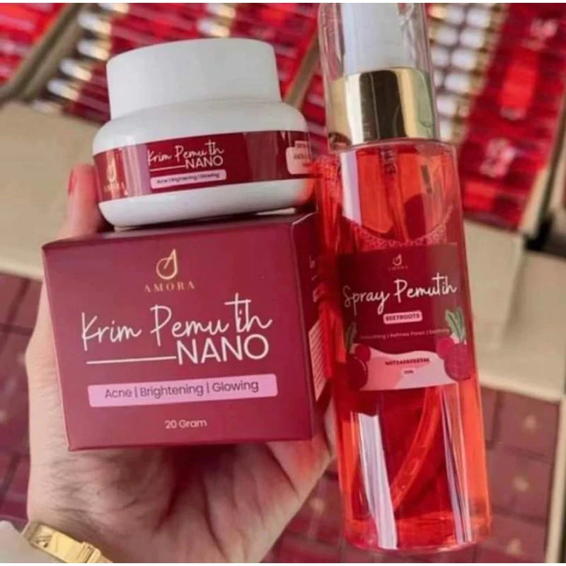 Premium Essential AMORA SPRAY NEW & KRIM PEMUTIH NANO | LIPMATTE Quality - Image 3