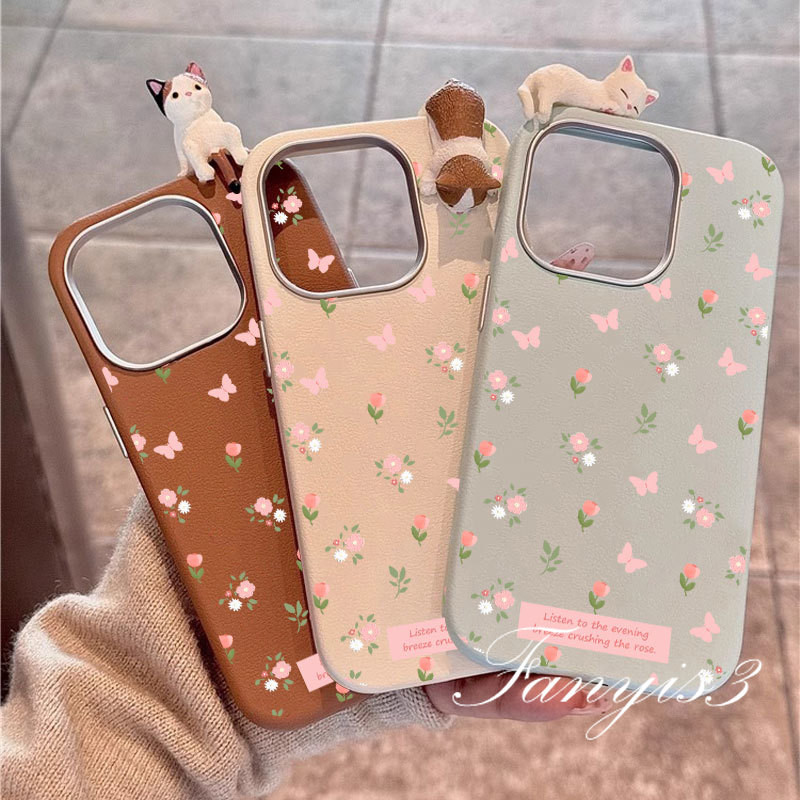 For Infinix ITEL A70 A60 S23+ P40PlUS P55 Smart 9 8 Tecno Spark 30C 20C Go 1 2025 2024 Fashion Floral Luxury Leather Phone Case Soft Cover