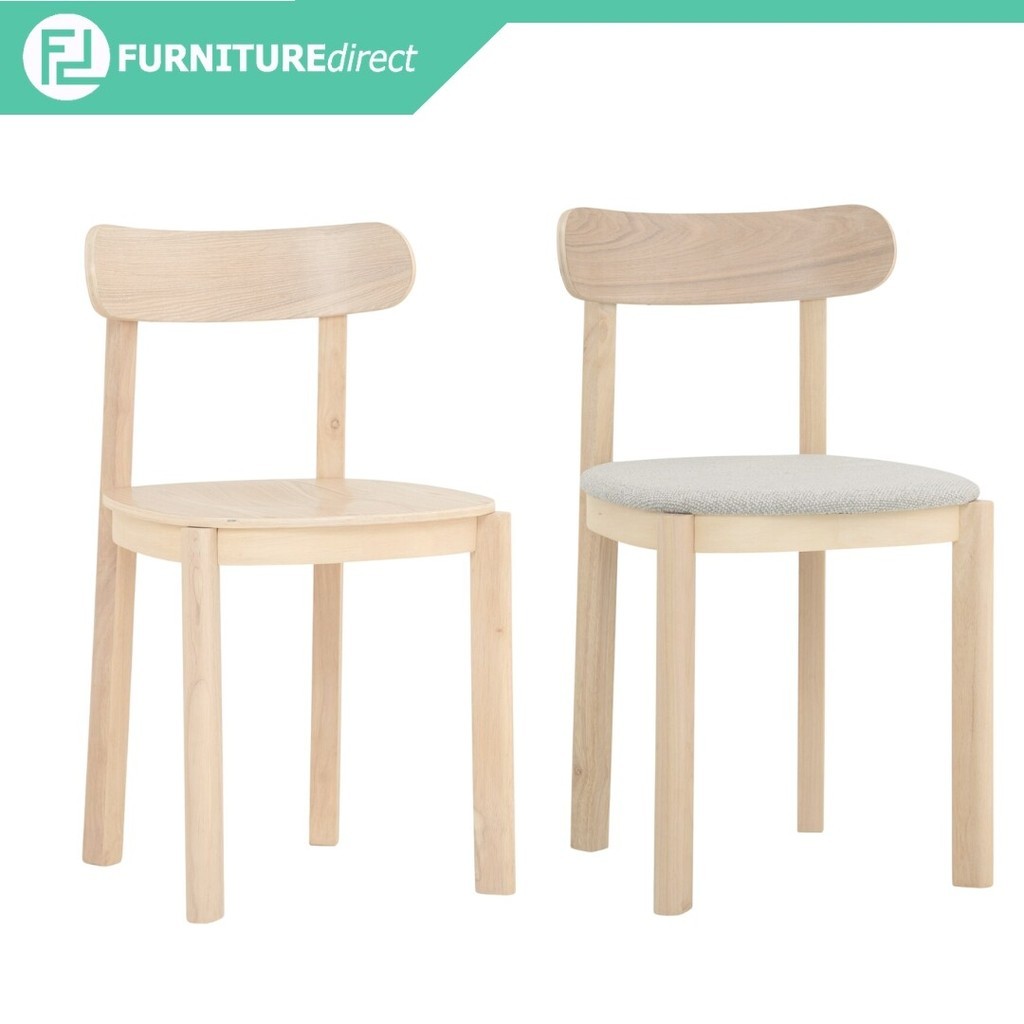 LOFT Design ROWEN Scandinavian Solid Wood Dining Chair-Light Grey Seat