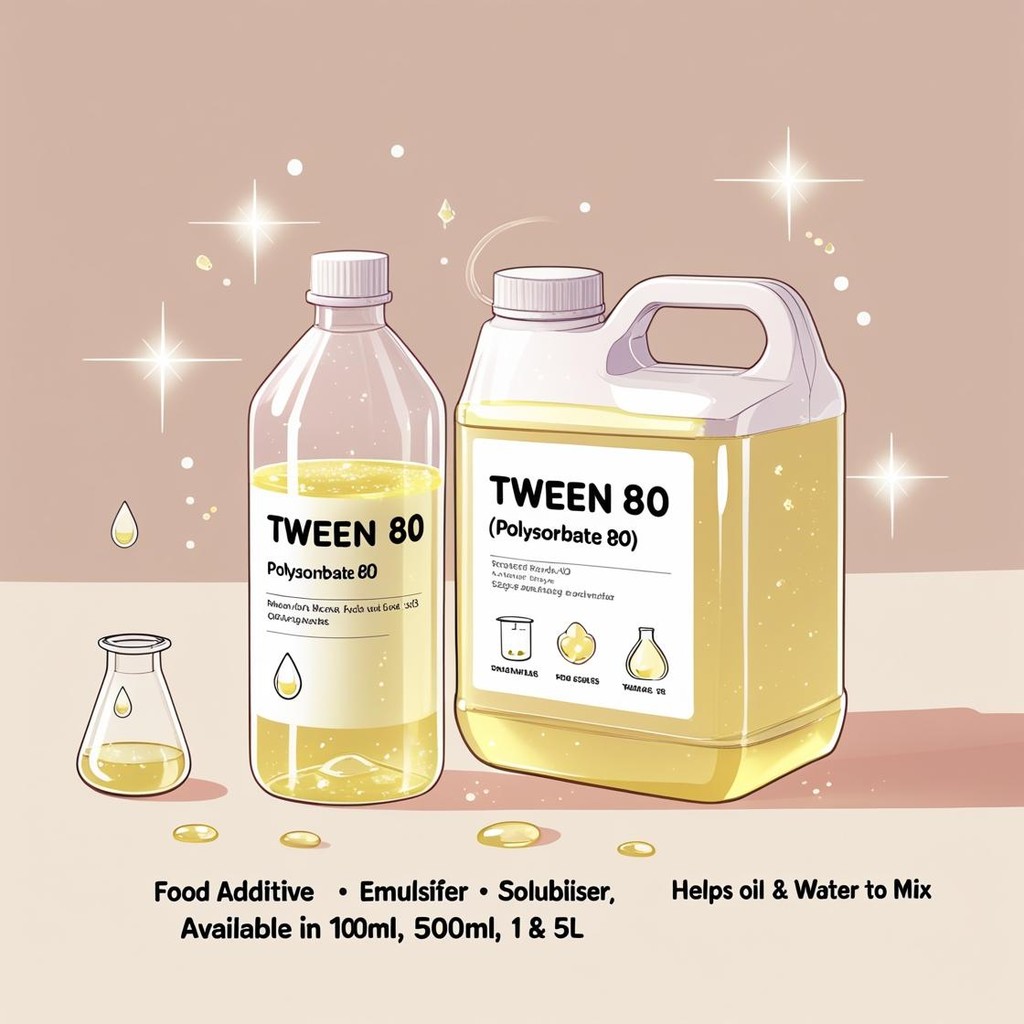 Polysorbate 80 / Tween 80 聚山梨酯80 – Food Grade Emulsifier [ ] Wetting Agent | Solubiliser | Helps Oil & Water Mix
