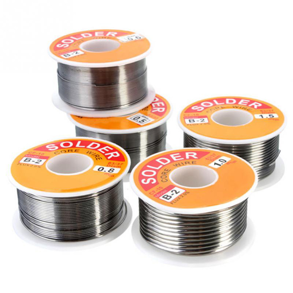 100g 0.5MM 0.6MM 0.8MM 1.0MM 1.2MM 1.5MM 2.0MM Melt Rosin Core Solder Soldering Wire