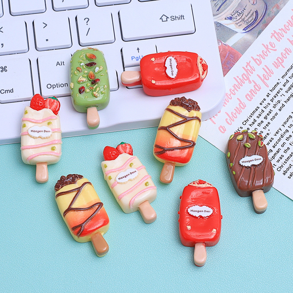 Creative Nut Ice Cream Candy Toy Cartoon Handmade diy Cream Glue Resin Gadget Hole Shoe Buckle Jewelry Material