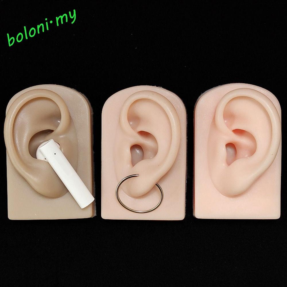 [COD] Silicone Ear Model Realistic Left/right Artificial Tattoo Practice 1:1 restore for Hearing Teaching Mannequin Teaching Tools Human Fake Ear