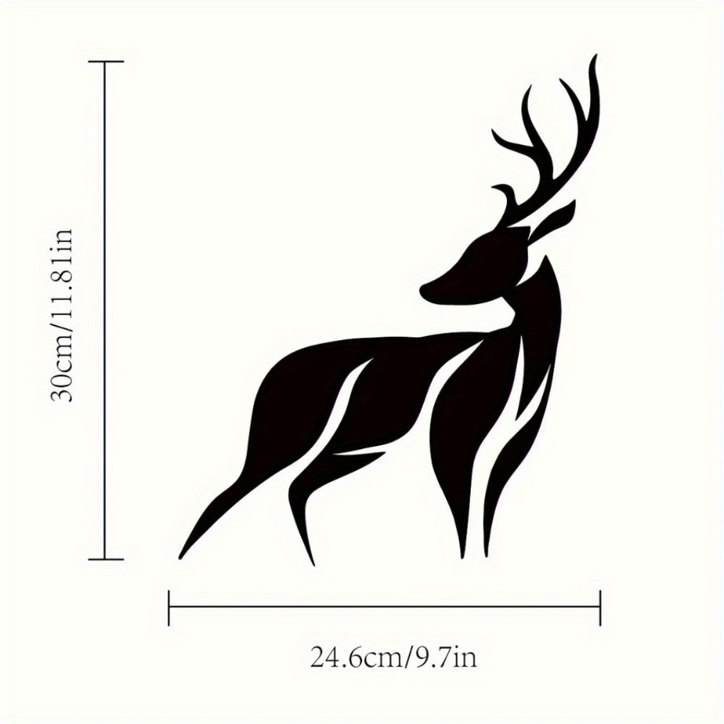 Nature-Inspired Deer Wall Sign - Personalized Metal Artwork for Living Room, Cabin, or Cottage Decor