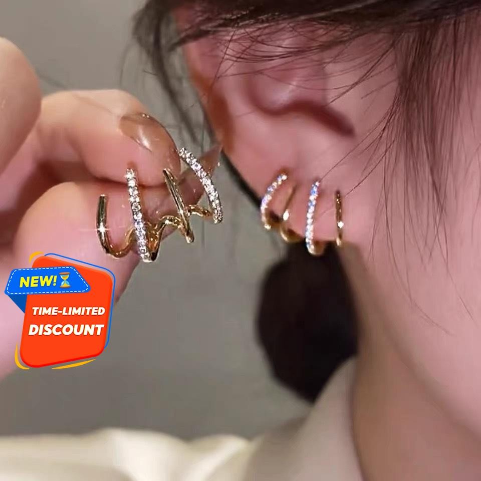 Elegant Vintage Earrings for Women, Minimalist Luxury Dainty Jewelry Gift.