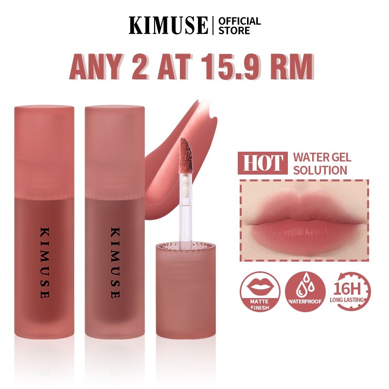 Durable Reliable KIMUSE Water Tint Lip Glaze Waterproof Long Lasting Matte Liquid Gloss Ink Lipstick Makeup Essential - Image 5