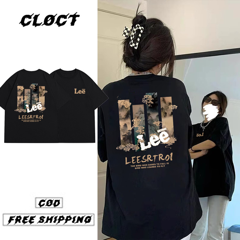 P001610*Cloct baju t shirt perempuan tshirt woman t shirt oversize korean style woman baju wanita 衣服女裝 baggy shirt 上衣女 oversized shirt woman SCENERY printed