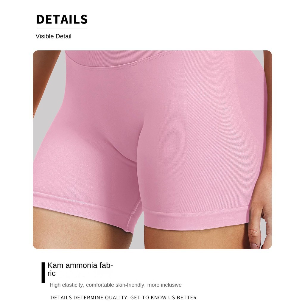 Sweat Not Stuffy High Waist Narrow Belly Honeycomb Quick-Drying Thickened Anti-Exposure 0 Friction 3D Peach Buttocks Yog