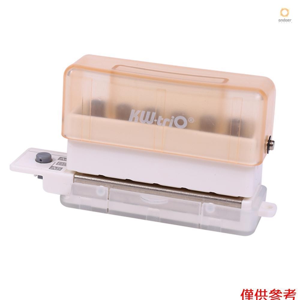 KW-triO 6-Hole Paper Punch Handheld Mini Puncher Support Multiple 20/26/30 Hole Punching 5.5mm Aperture for A4 A5 B5 Notebook Scrapbook Diary Planner Calendars Agenda Greeting Card
