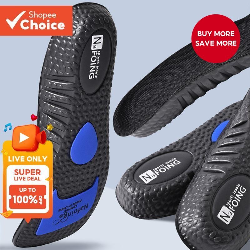 Orthotic Arch Support Insoles For Running Shoes, Flat Feet Inserts With Pressure Relief Cushion Pads