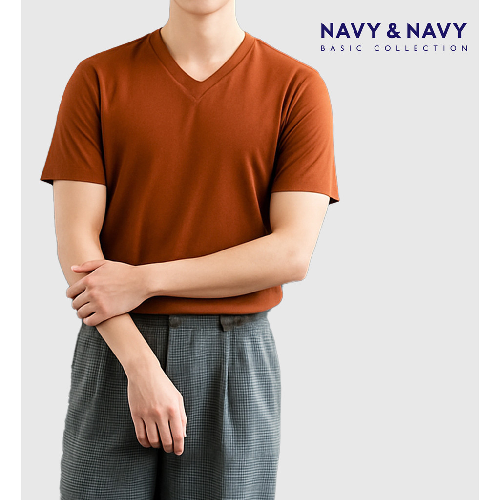 FOS x NAVY&NAVY MEN'S BASIC V-NECK TEE