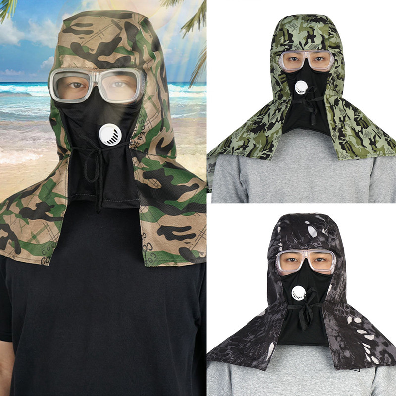 Welder'S Shawl Hat Safety Work Hats Camo Neck Protection Hat Work Dust Cap Sun Shade Safety Hard Hat