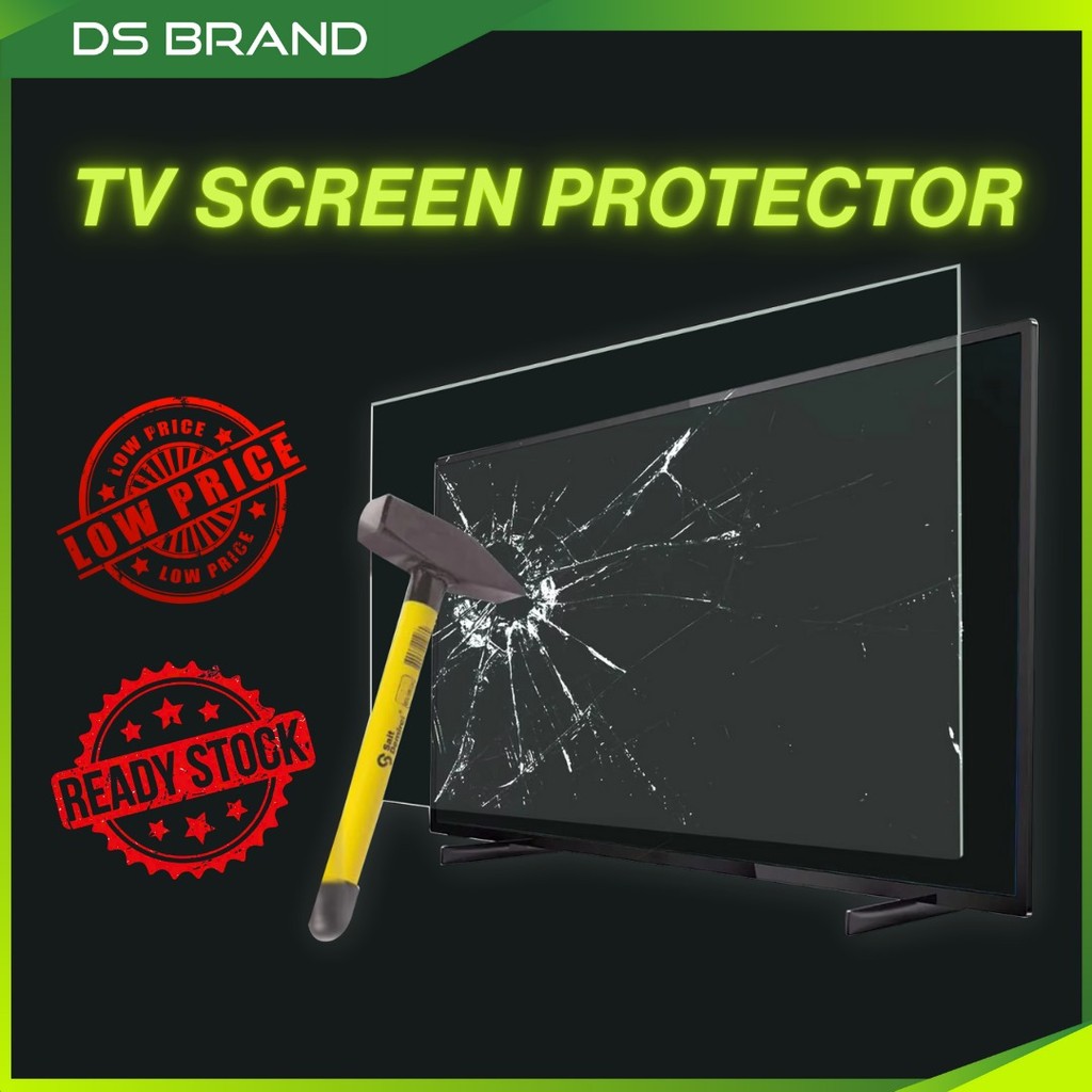 Pelindung Skrin TV Akrilik/Acrylic Jenis Flat / Flat Type Tv Screen Protector untuk 32 40 Inch Smart Tv