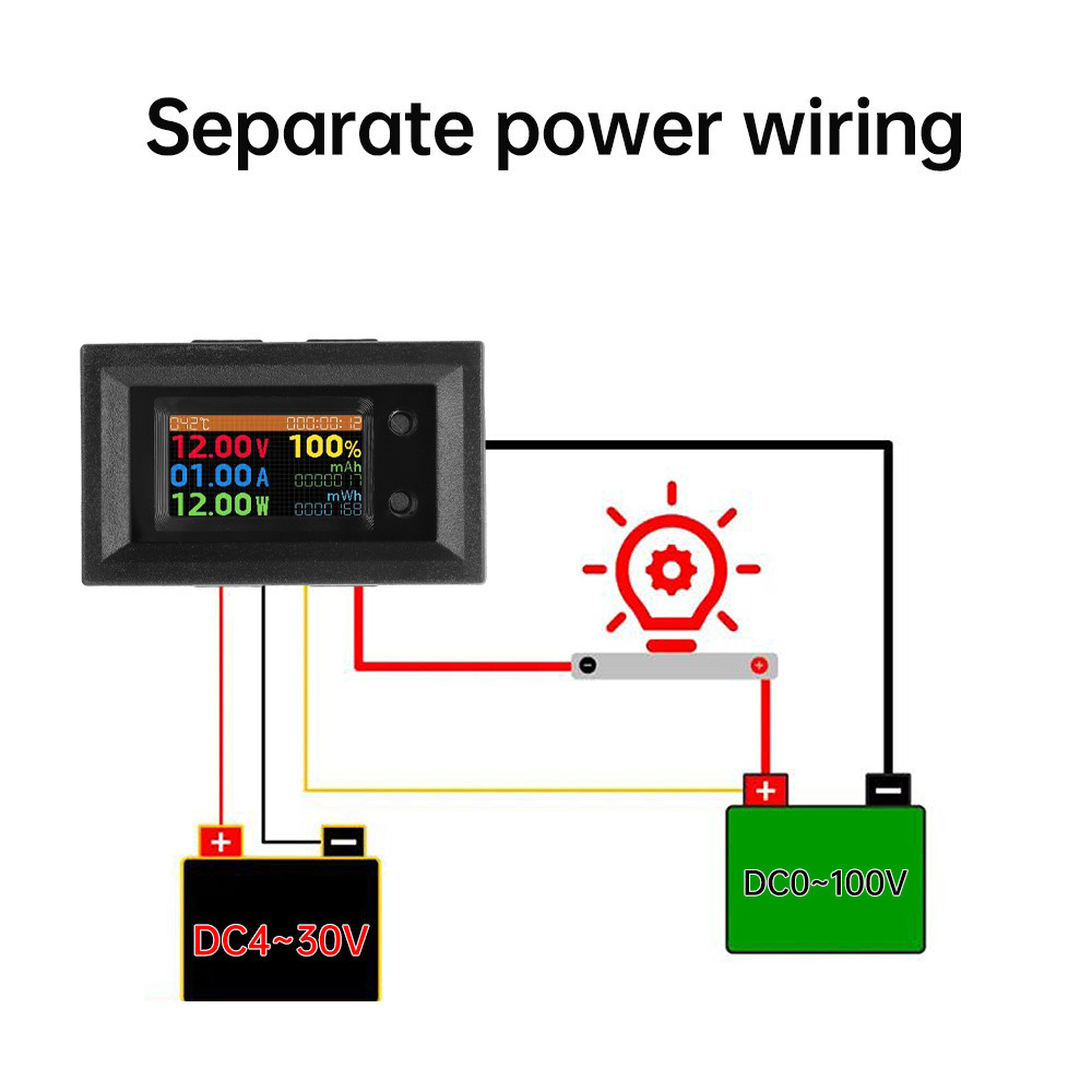 Pcbfun 0.96 Inch Color Screen Low Voltage Power Supply Version 9 in 1 Voltage Current Power Meter Multifunction Meter DC