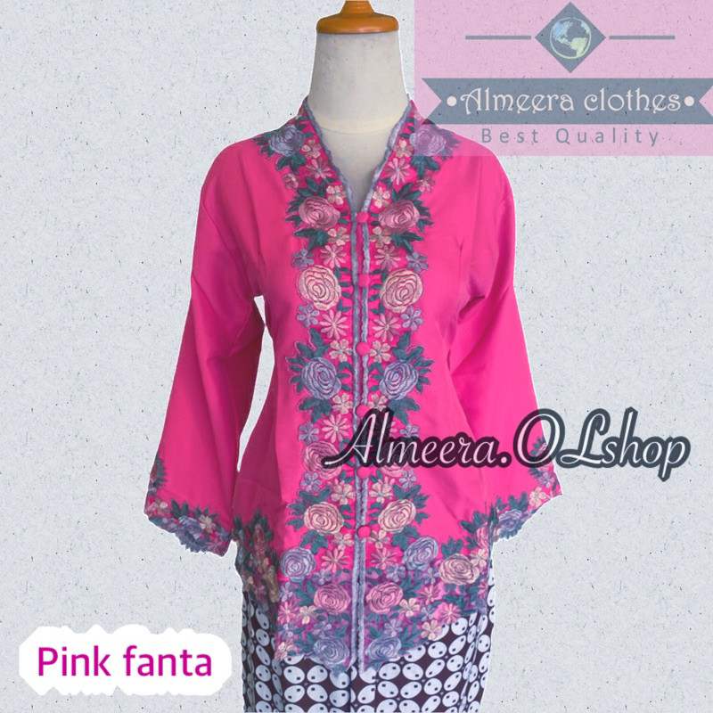 Versatile Must Encim kebaya color combination of modern kartini embroidered flowers - Image 2