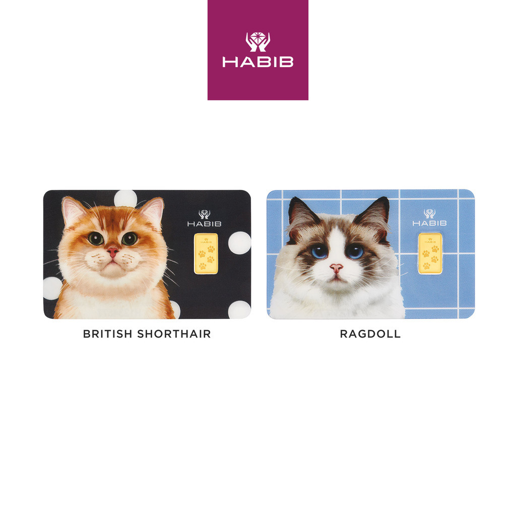 HABIB 1g 999.9 Gold Bar (Cat) Manufactured By LBMA Goods Delivery Refiner