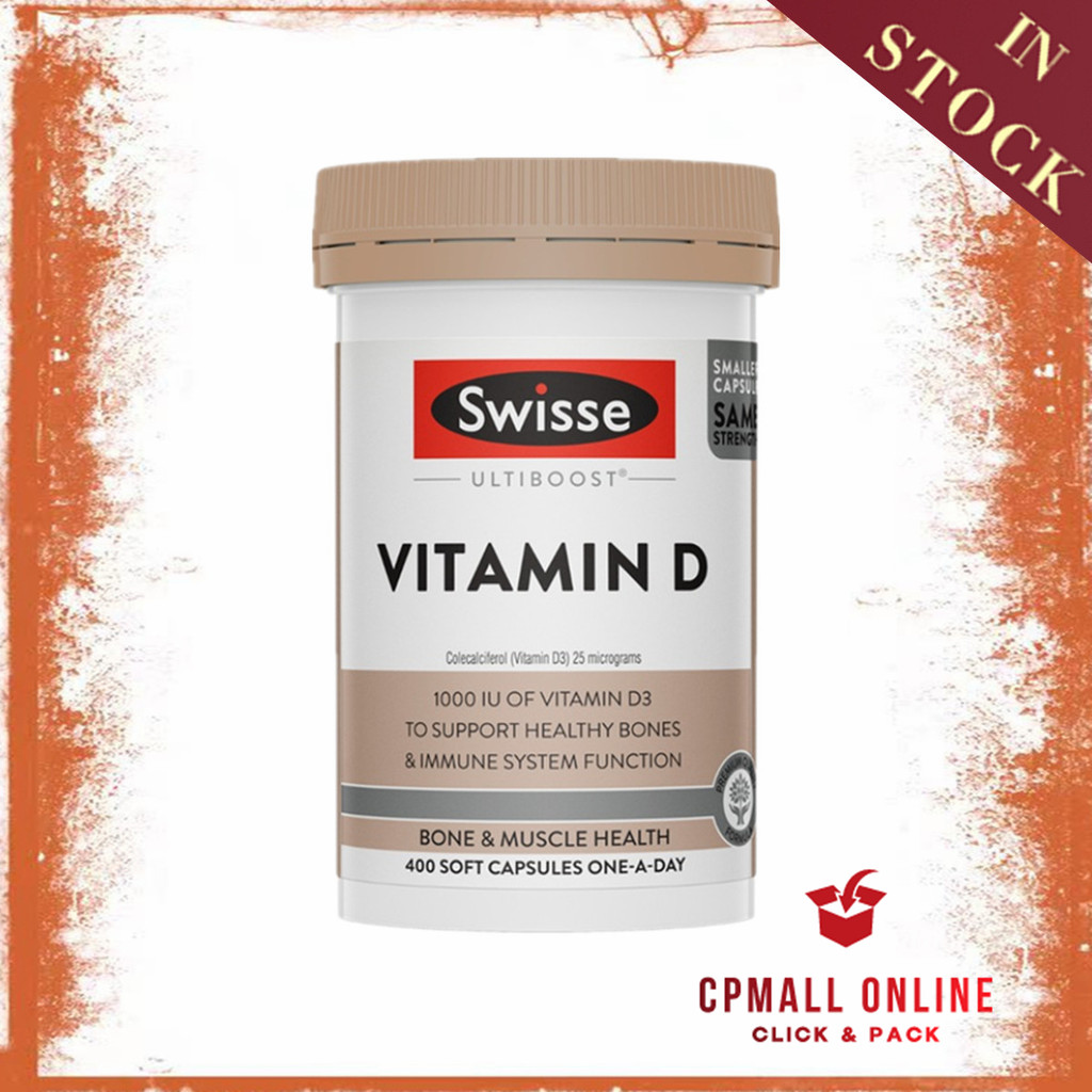 [Expiry Date: 05/2028] Swisse Ultiboost Vitamin D 维生素D ( 400 Capsules ) ( Made in Australia )