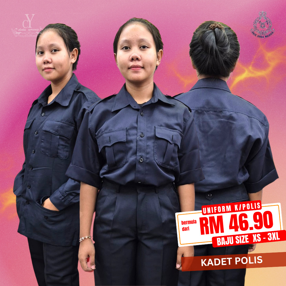 CY 2907 SCHOOL UNIFORM SHIRT KADET POLIS / KEMEJA UNIFORM KADET POLIS / CADET POLICE SCHOOL SHIRT