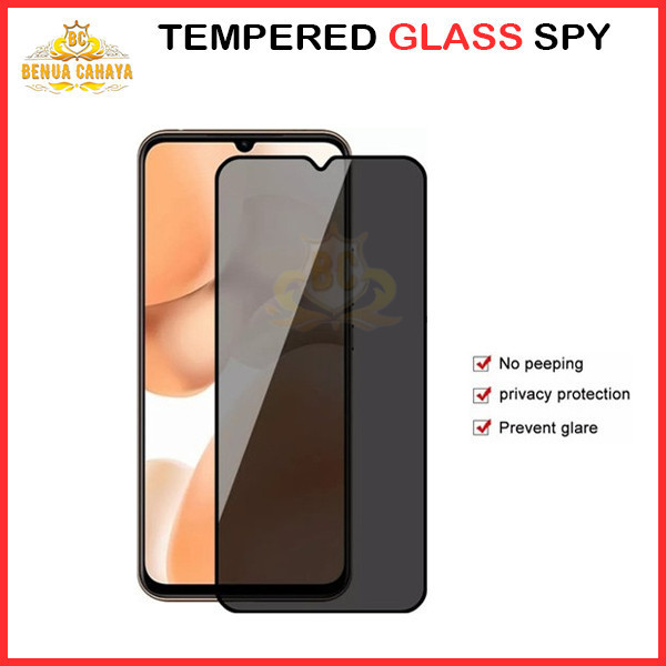 TEMPERED GLASS SPY REALME 5 / C3 / C11 / C11 2021 / C12 / C15 / C20 / C21 / C21Y / C25 / C25Y TEMPERED GLASS ANTI SPY-BENUA CAHAYA