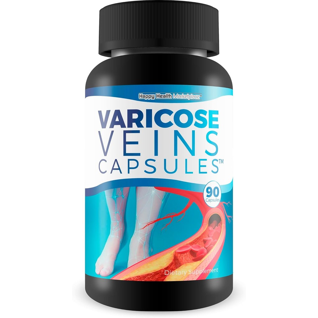 Varicose Veins Capsules - Our Best Natural Varicose Veins Treatment - Varicose Vein Supplement Anti Varicose Veins Women - Herbal Varicose Veins Treatment for Legs - Herbal Remedie