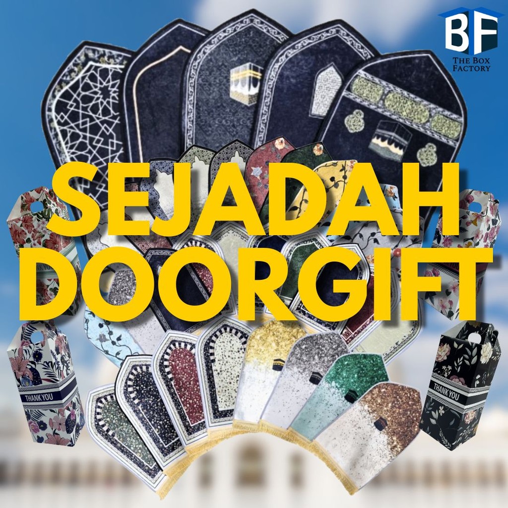 TBF MINI SEJADAH DOORGIFT MINI ISLAMIC PRAYER MAT GIFT SEJADAH ISLAMIK GIFT BOX | KAHWIN TUNANG MAJLIS | GIFT SET MURAH